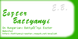 eszter battyanyi business card